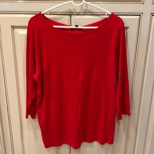 Jones New York Signature 3/4 sleeve loose fit top, size 1X